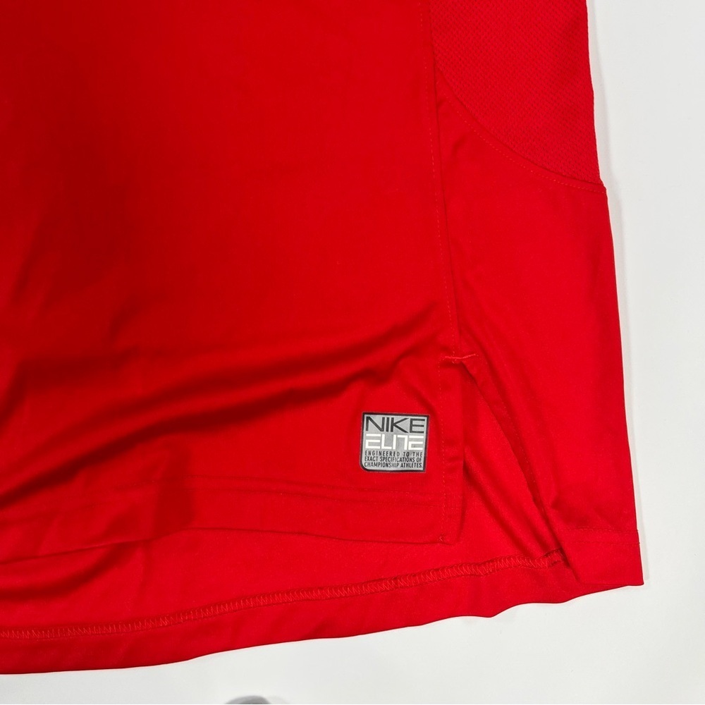 ♠️Nike Elite Hoodie Men’s Small | Red Pullover Sweatshirt PTP 21" | Preowned - Picture 3 of 6